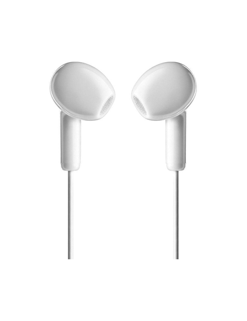 Auriculares Intrauditivos NGS Cross Flip/ con Micrófono/ Jack 3.5/ Blancos