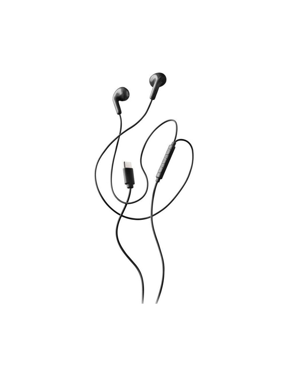 Auriculares Intrauditivos NGS Cross Glide/ con Micrófono/ USB Tipo-C/ Negros