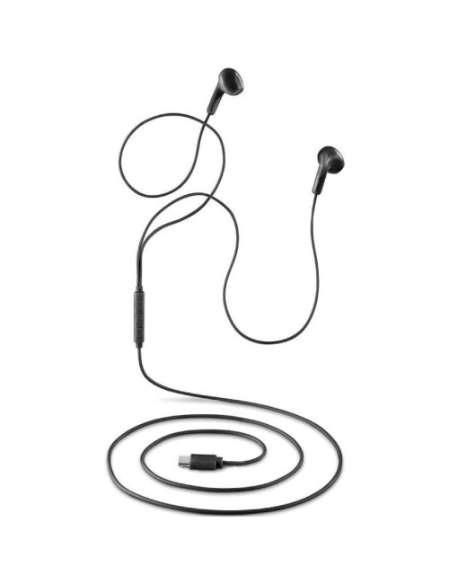 Auriculares Intrauditivos NGS Cross Glide/ con Micrófono/ USB Tipo-C/ Negros
