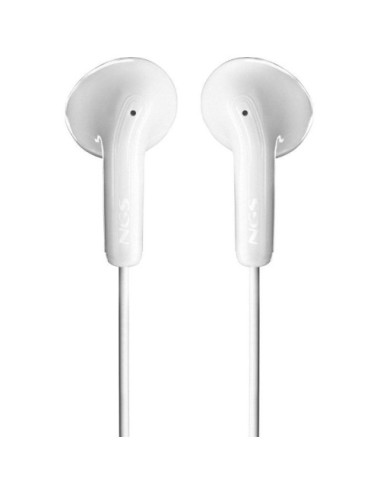 Auriculares Intrauditivos NGS Cross Glide/ con Micrófono/ USB Tipo-C/ Blancos