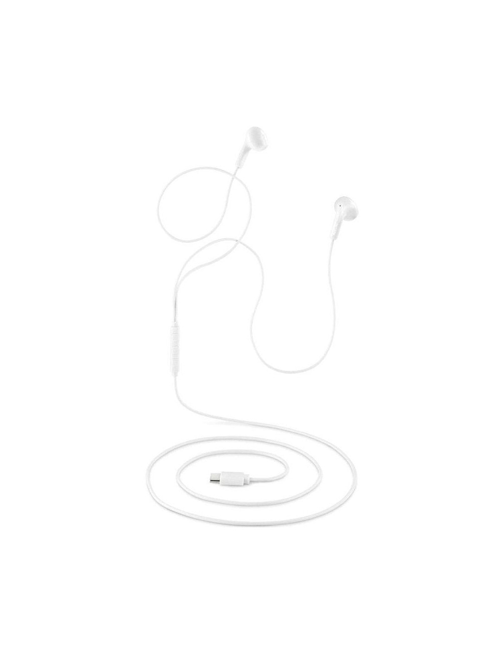 Auriculares Intrauditivos NGS Cross Glide/ con Micrófono/ USB Tipo-C/ Blancos