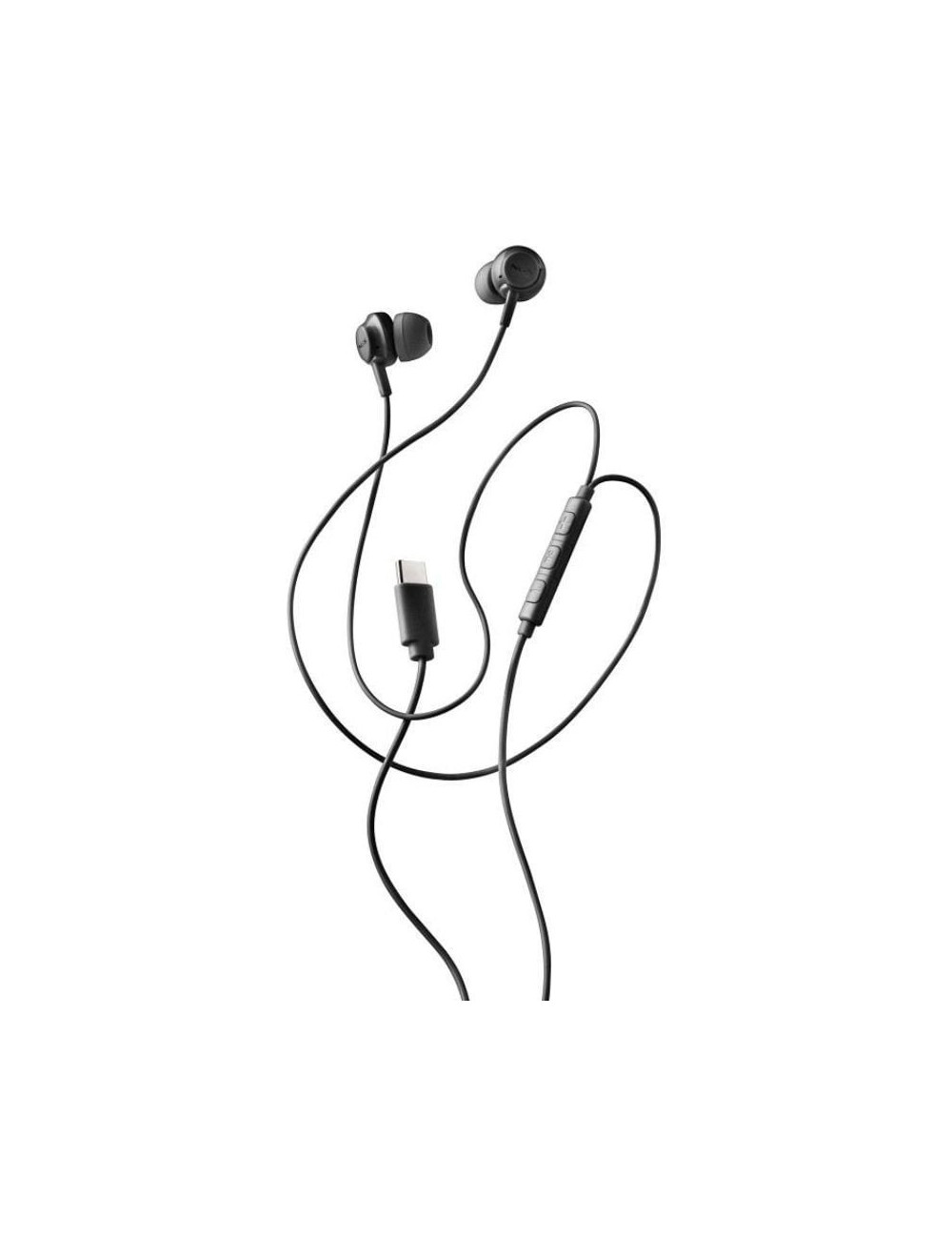 Auriculares Intrauditivos NGS Cross Step/ con Micrófono/ USB Tipo-C/ Negros