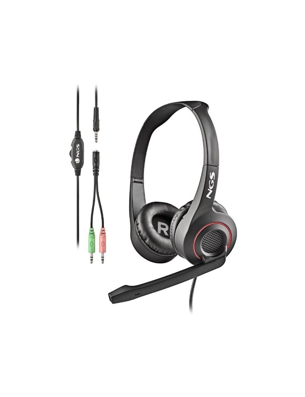 Auriculares NGS MSX 10 Pro/ con Micrófono/ Jack 3.5/ Negros