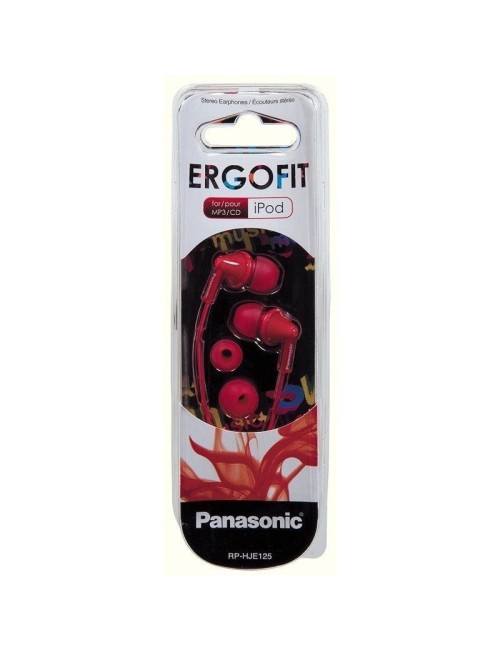 Auriculares Intrauditivos Panasonic RP-HJE125/ Jack 3.5/ Rojos