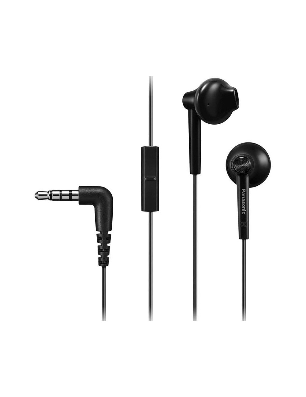 Auriculares Intrauditivos Panasonic RP-TCM55/ con Micrófono/ Jack 3.5/ Negros