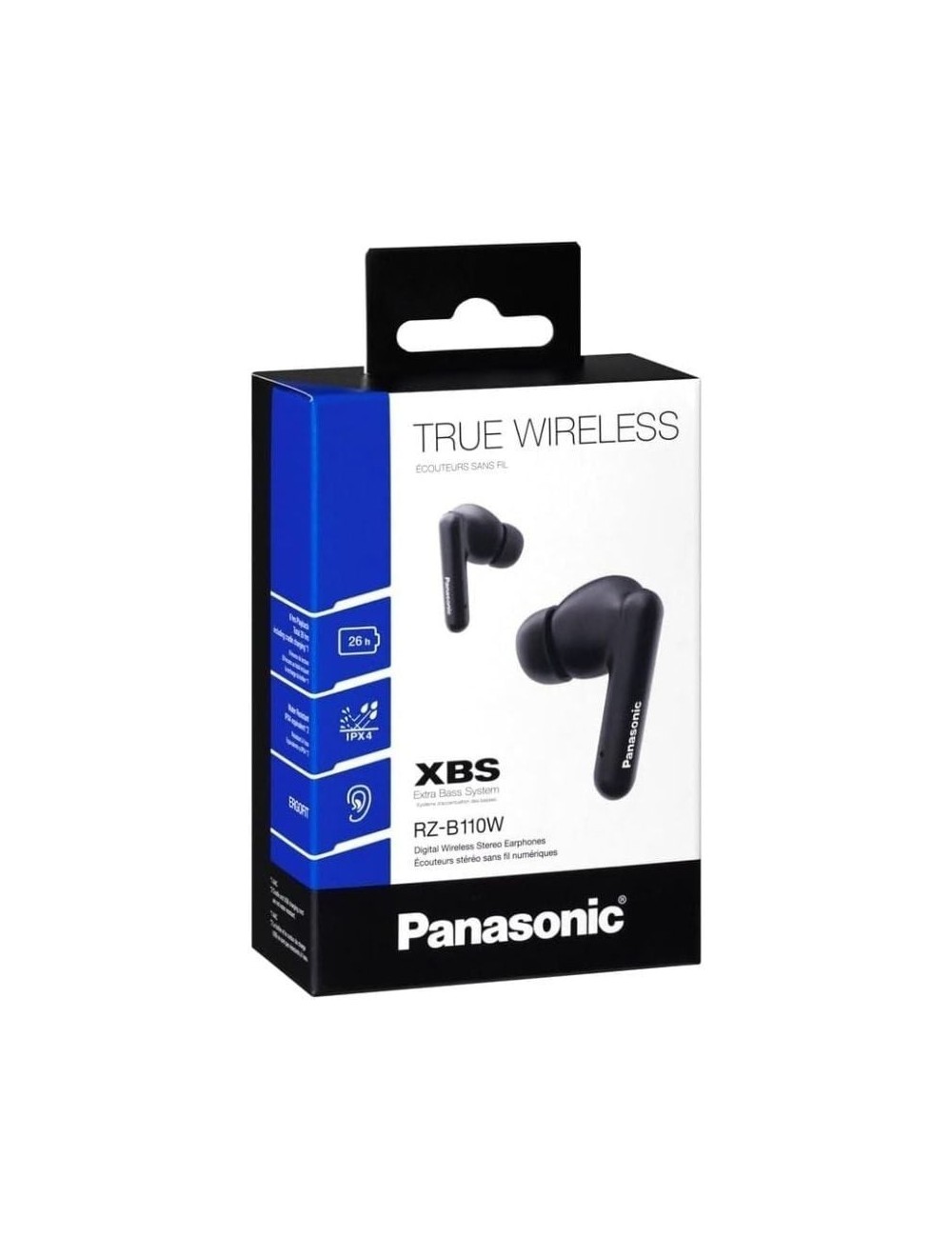 Auriculares Bluetooth Panasonic RZ-B110W con estuche de carga/ Autonomía 6h/ Negros