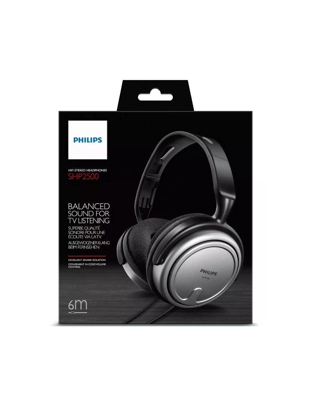 Auriculares Intrauditivos Philips SHP2500/10/ Jack 3.5/ Grises