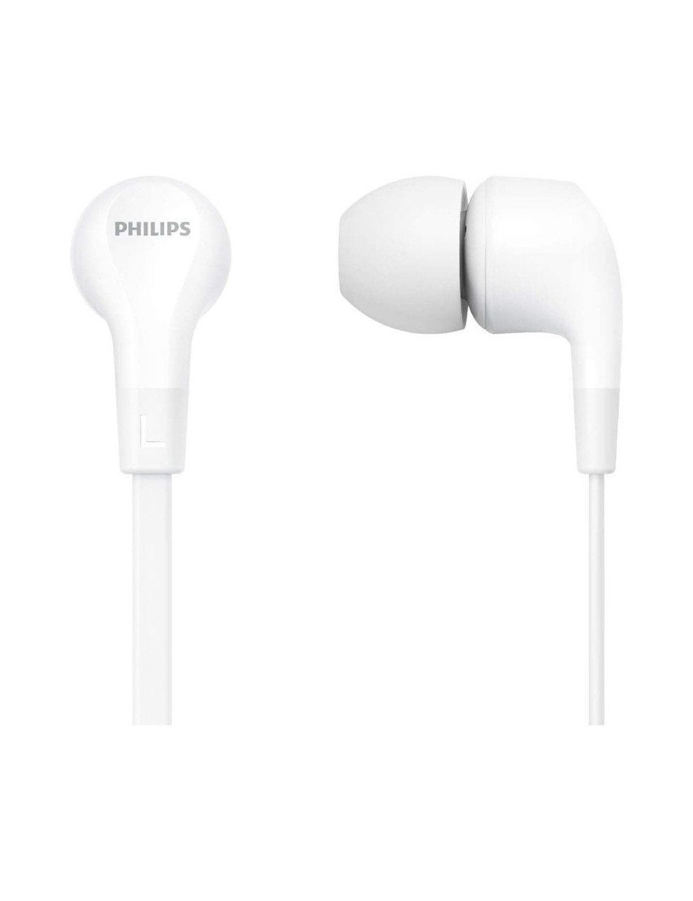 Auriculares Intrauditivos Philips TAE1105WT/ con Micrófono/ Jack 3.5/ Blancos
