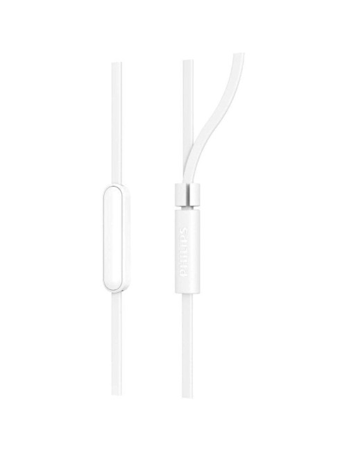 Auriculares Intrauditivos Philips TAE1105WT/ con Micrófono/ Jack 3.5/ Blancos