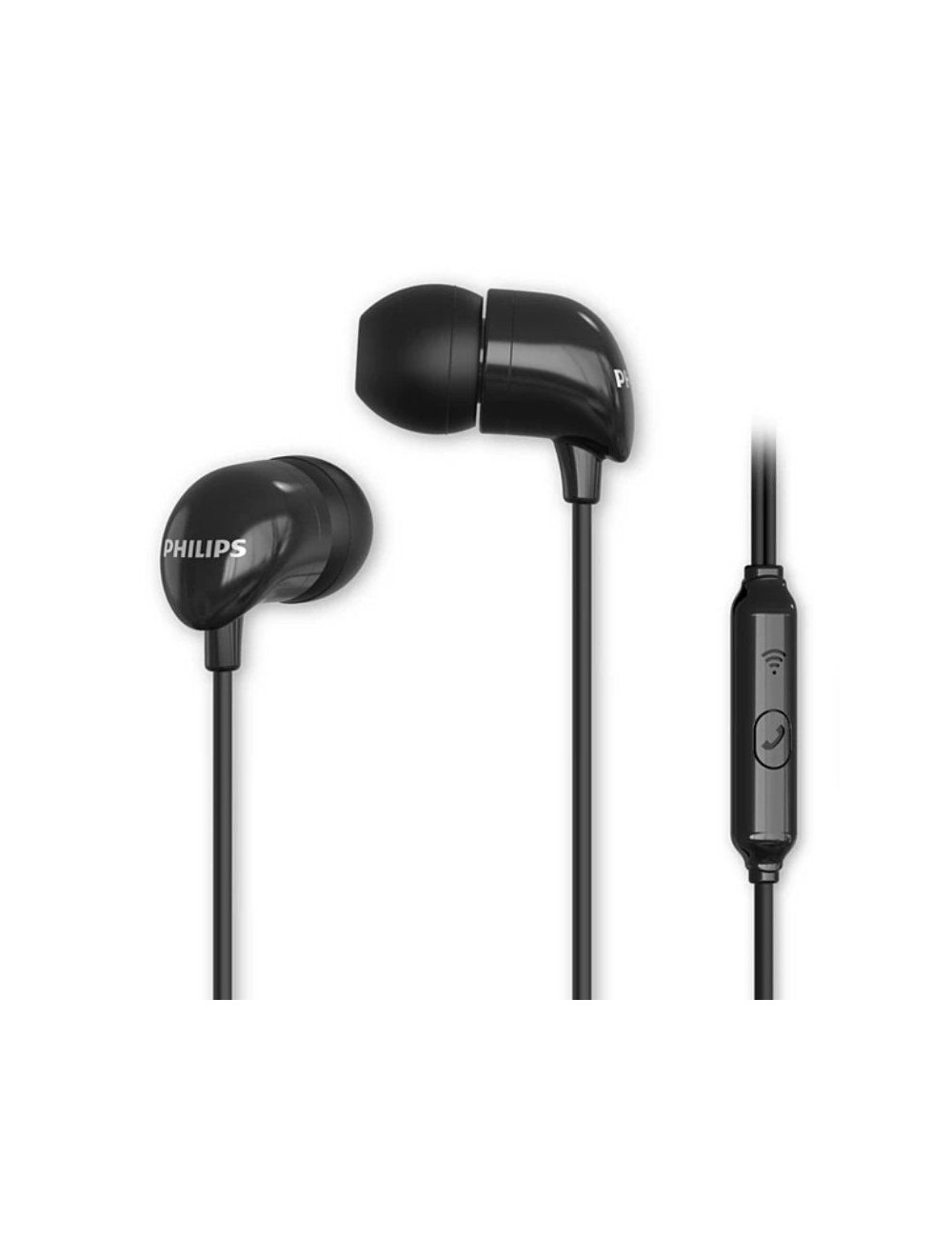 Auriculares Intrauditivos Philips TAE1126BK/ con Micrófono/ Jack 3.5/ Negros
