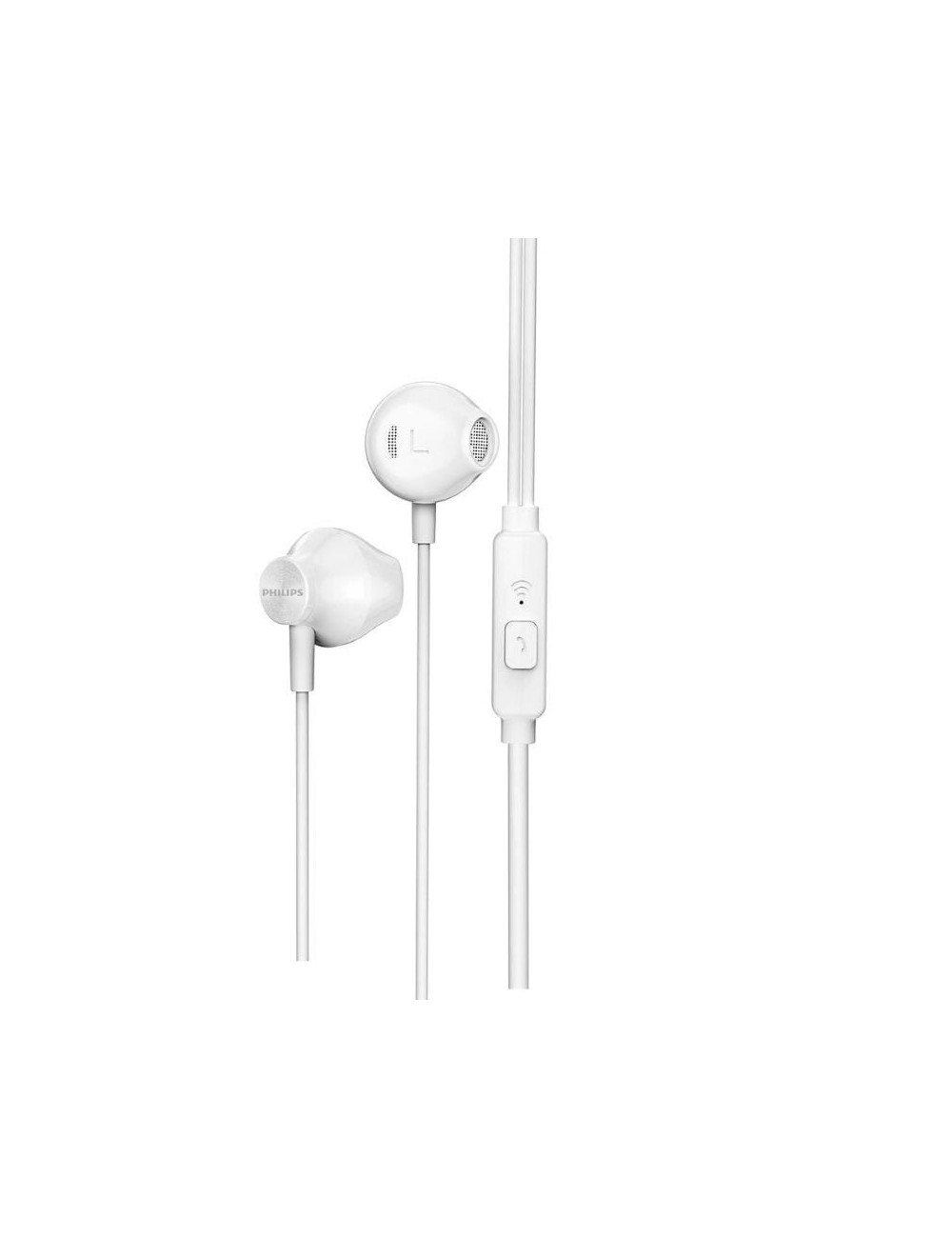 Auriculares Intrauditivos Philips TAUE101/ con Micrófono/ Jack 3.5/ Blancos