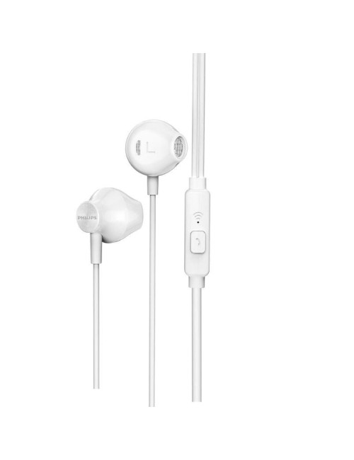 Auriculares Intrauditivos Philips TAUE101/ con Micrófono/ Jack 3.5/ Blancos