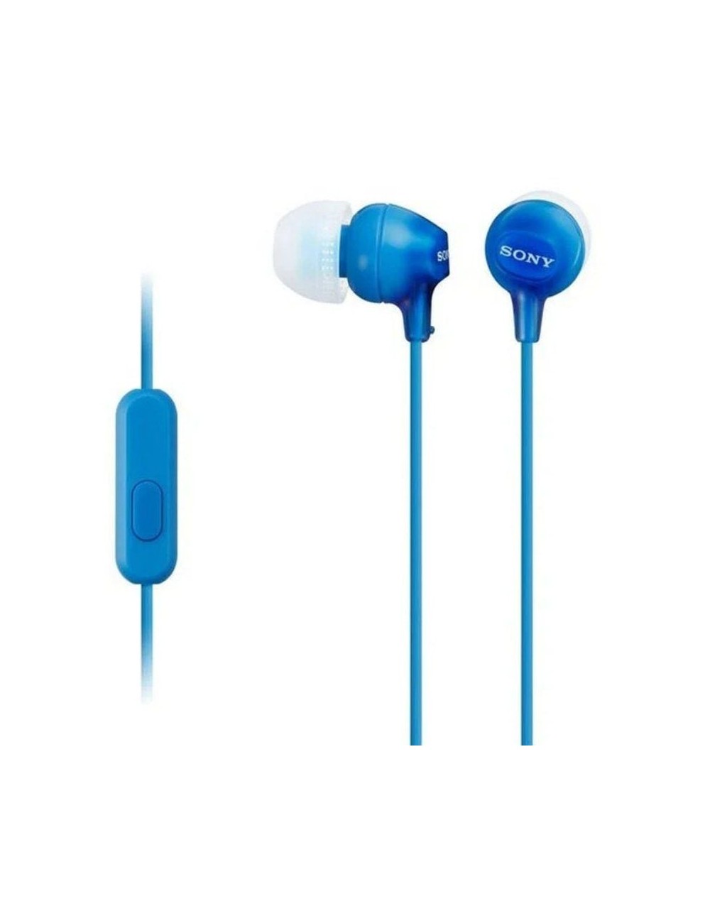 Auriculares Intrauditivos Sony MDR-EX15APLI/ con Micrófono/ Jack 3.5/ Azules