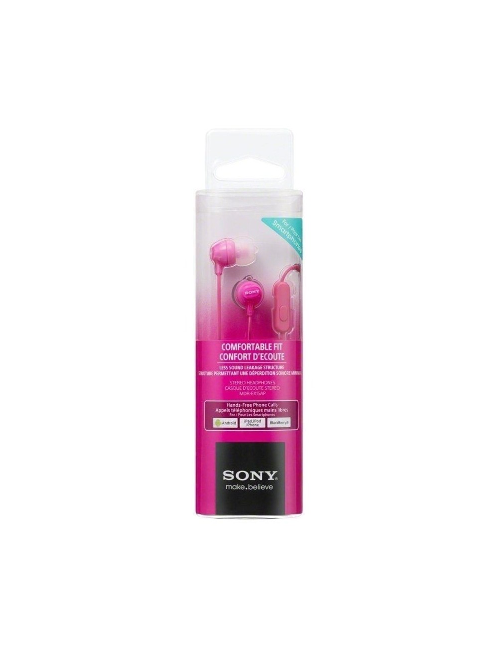 Auriculares Intrauditivos Sony MDR-EX15APPI/ con Micrófono/ Jack 3.5/ Rosas