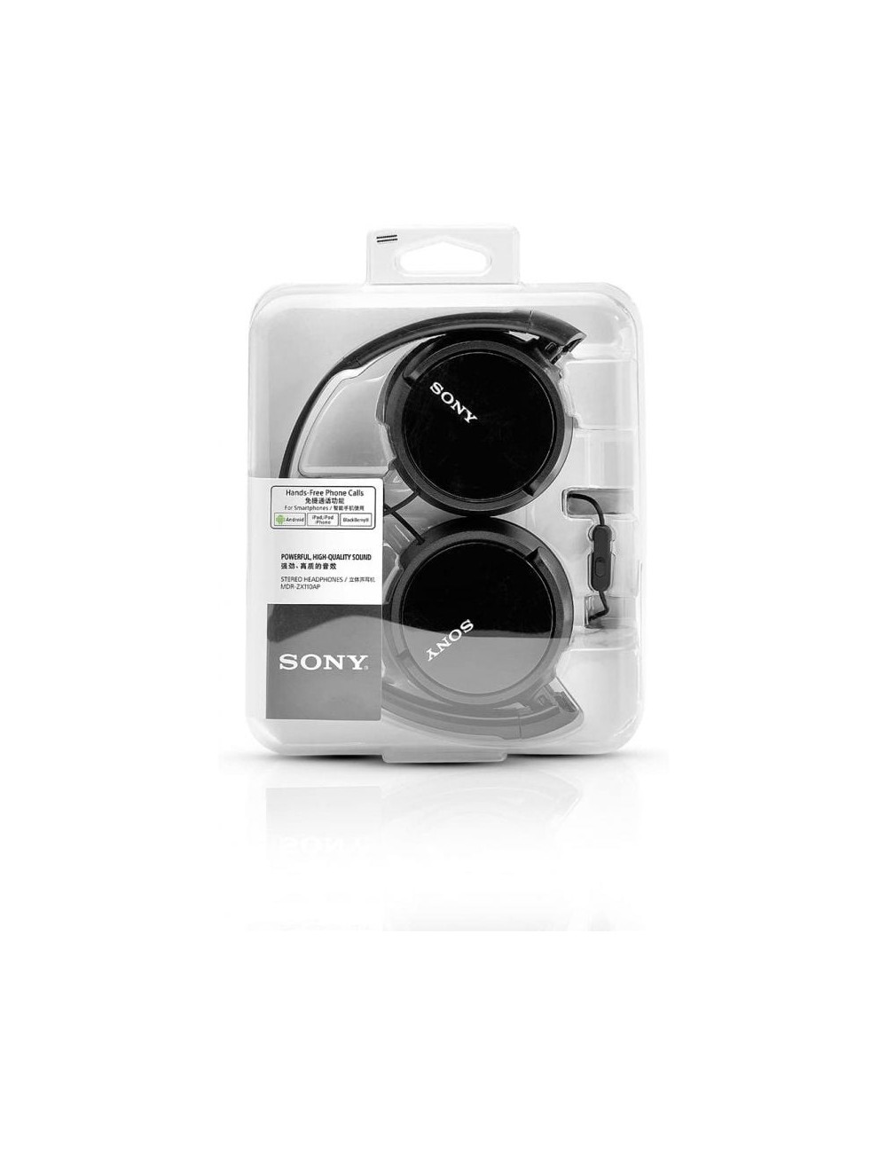 AURICULARS SONY AMB MICROFON MDR-ZX110P JACK 3.5 NEGRES ( MRDX110APB )