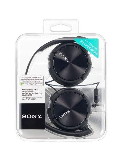AURICULARS SONY - AMB MICROFON - JACK 3.5 - NEGRES ( MDRZX310APB )