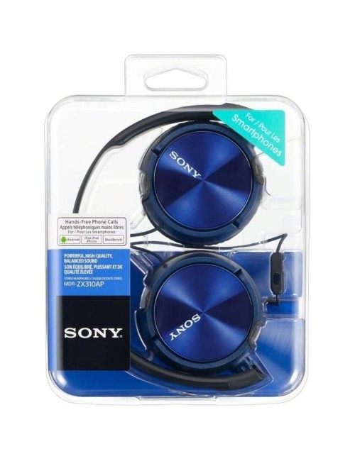 AURICULARS SONY - AMB MICROFON - JACK 3.5 - BLAUS ( MDRZX310APL )