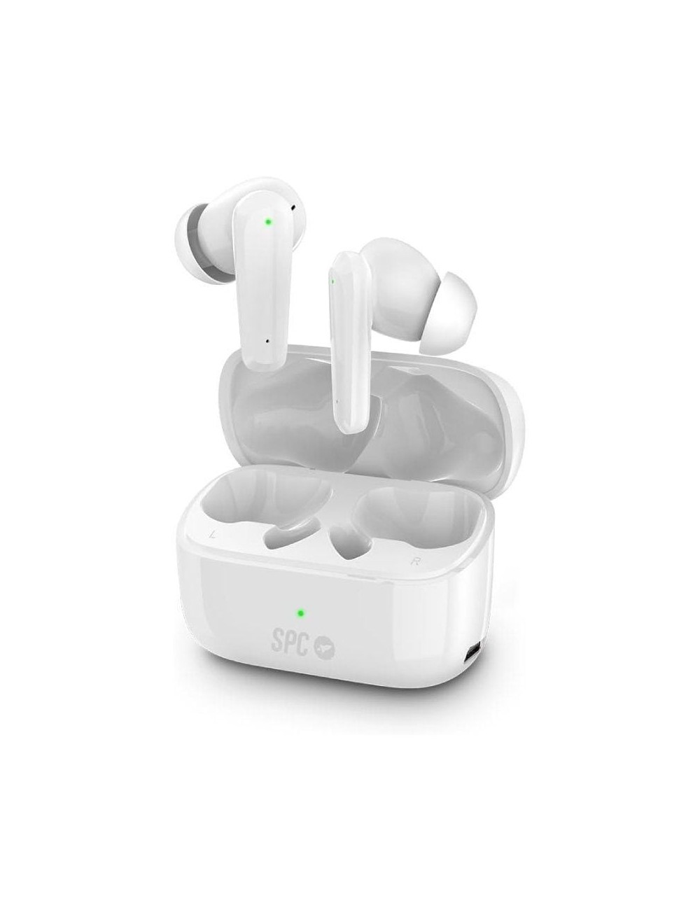 Auriculares Bluetooth SPC Ether 2 Pro con estuche de carga/ Autonomía 6.5h/ Blancos