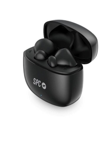 Auriculares Bluetooth SPC Zion 2 Play con estuche de carga/ Autonomía 7h/ Negros