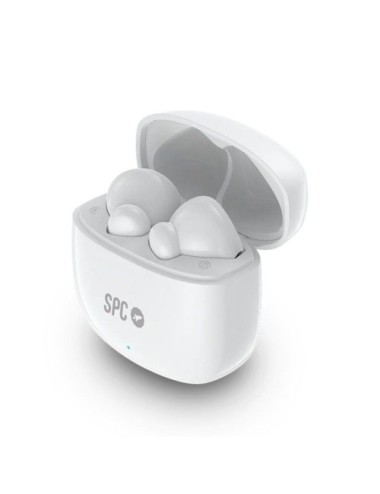 Auriculares Bluetooth SPC Zion 2 Play con estuche de carga/ Autonomía 7h/ Blancos