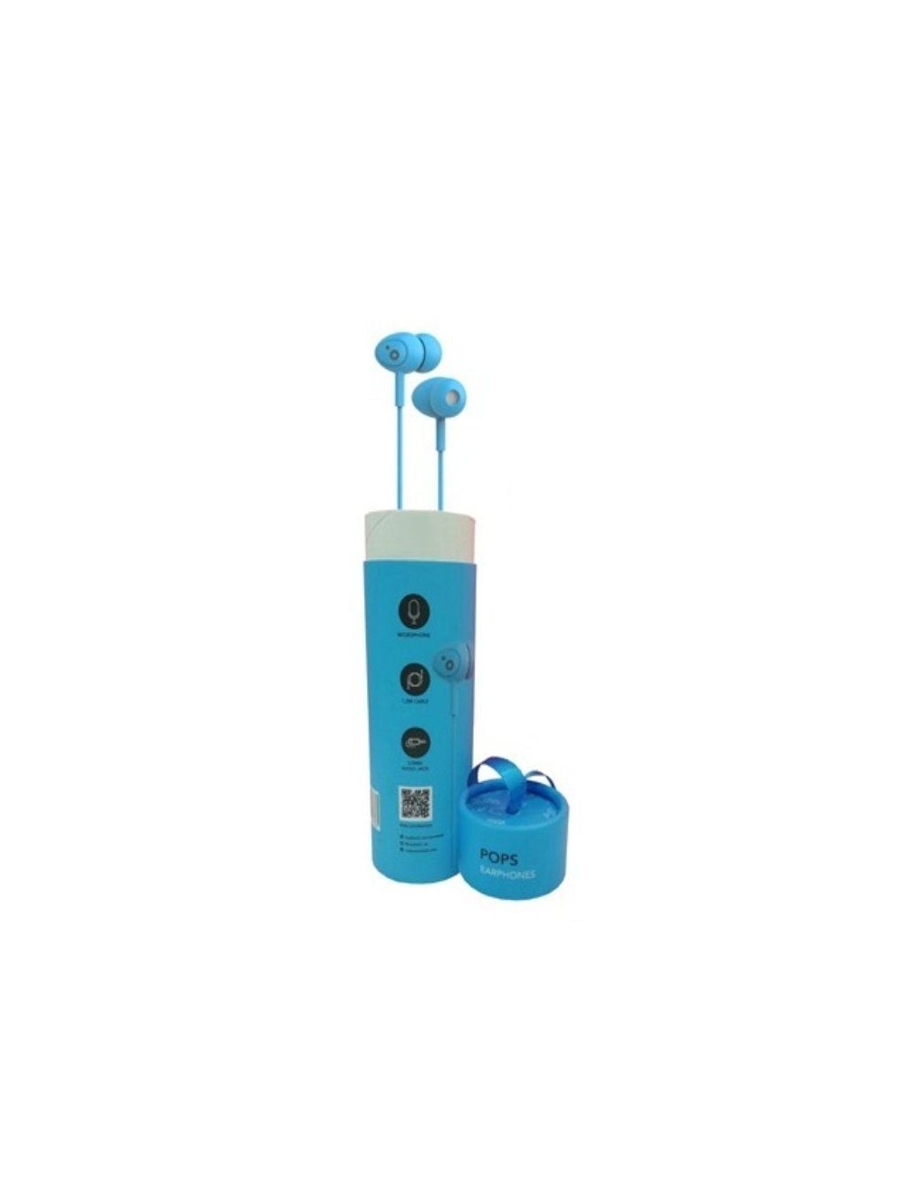 Auriculares Intrauditivos Sunstech Pops/ con Micrófono/ Jack 3.5/ Azules