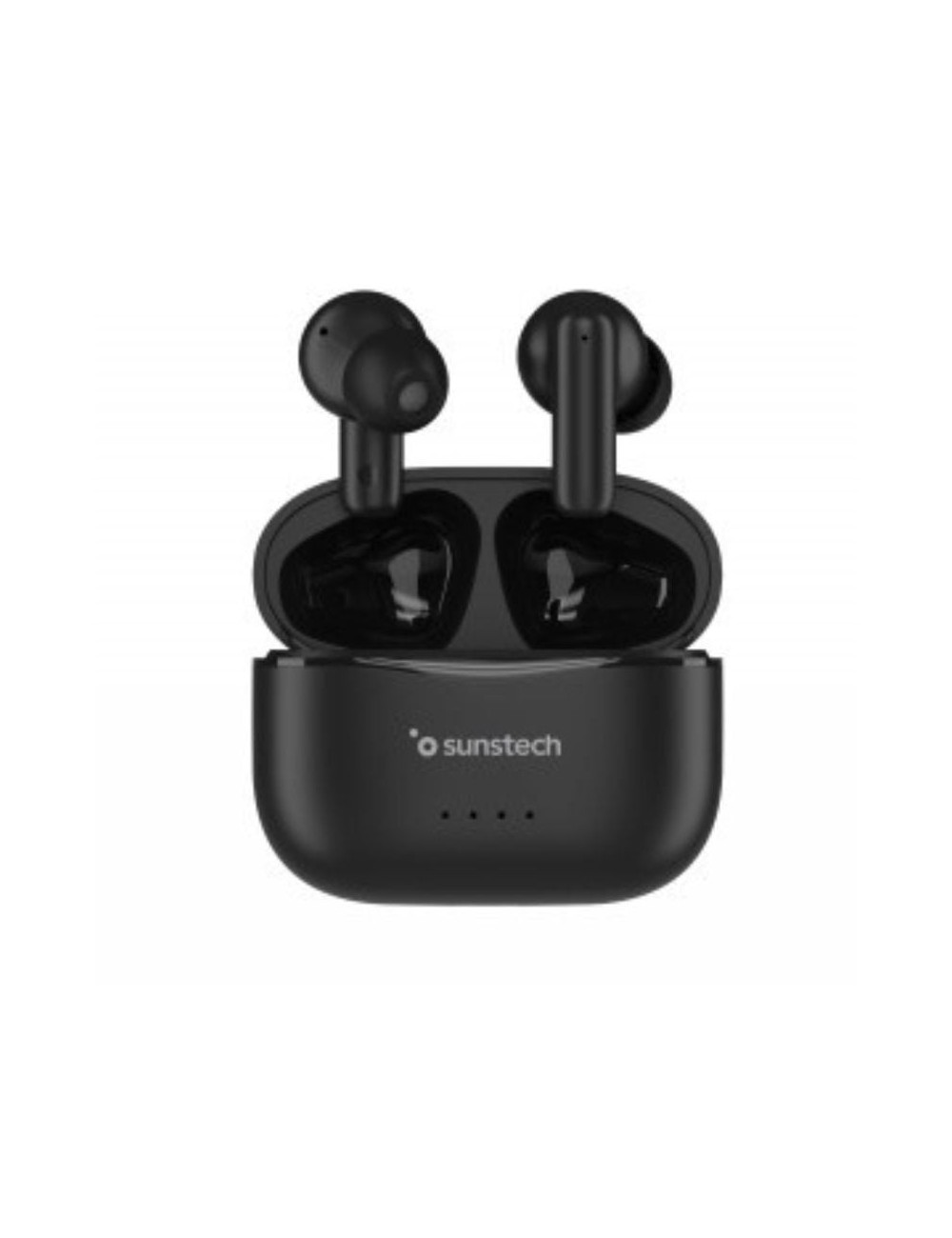 Auriculares Bluetooth Sunstech WAVEPODSBK con estuche de carga/ Autonomía 4.5h/ Negros
