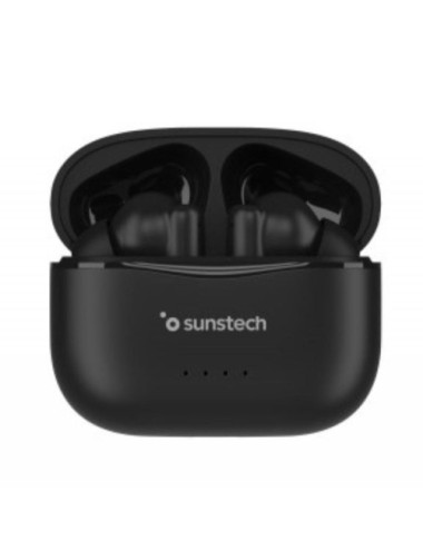 Auriculares Bluetooth Sunstech WAVEPODSBK con estuche de carga/ Autonomía 4.5h/ Negros