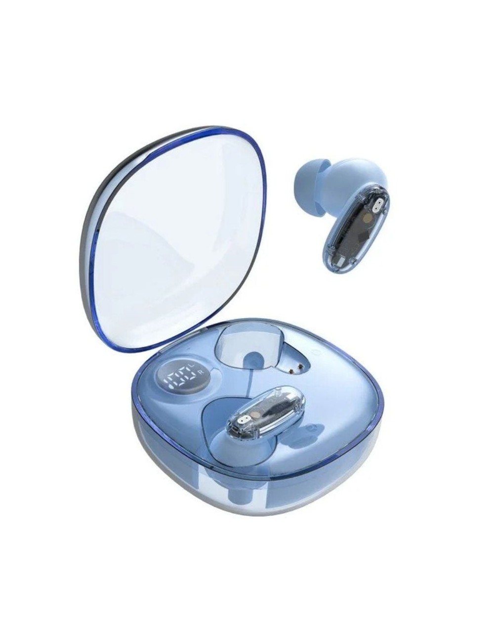 Auriculares Bluetooth Mars Gaming MHIB2 con estuche de carga/ Autonomía 7h/ Azules