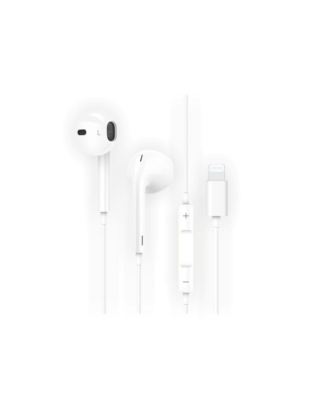 Auriculares Intrauditivos Tech One Tech earTECH HIP TEC1201/ con Micrófono/ Lightning/ Blancos