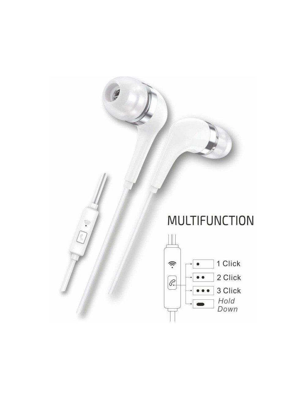 Auriculares Intrauditivos Tech One Tech earTECH TEC1304/ con Micrófono/ USB Tipo-C/ Blancos