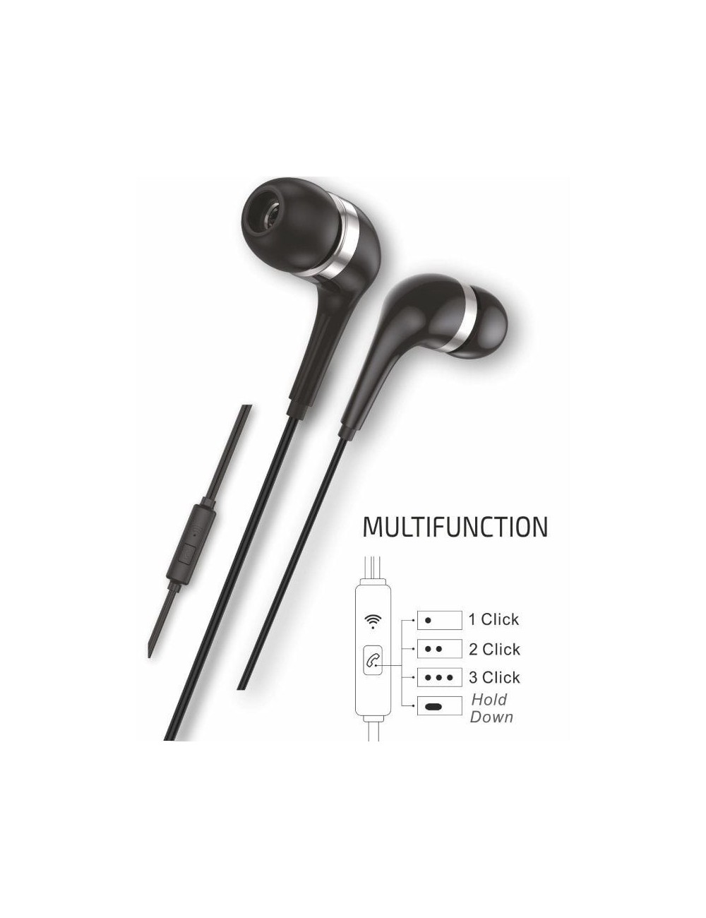 Auriculares Intrauditivos Tech One Tech earTECH TEC1305/ con Micrófono/ USB Tipo-C/ Negros