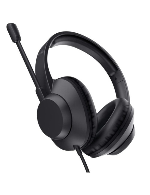 Auriculares Trust Ayda Max USB/ con Micrófono/ USB/ Negros