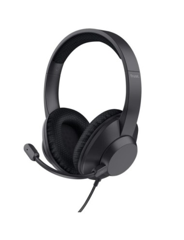 Auriculares Trust Ayda Max USB-ENC/ con Micrófono/ USB/ Negros