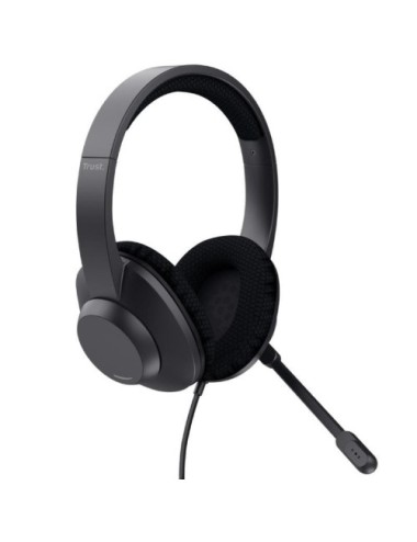 Auriculares Trust Ayda Max USB-ENC/ con Micrófono/ USB/ Negros