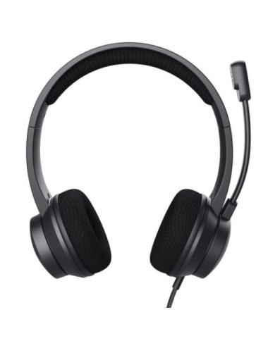 Auriculares Trust Ayda/ con Micrófono/ USB/ Negros