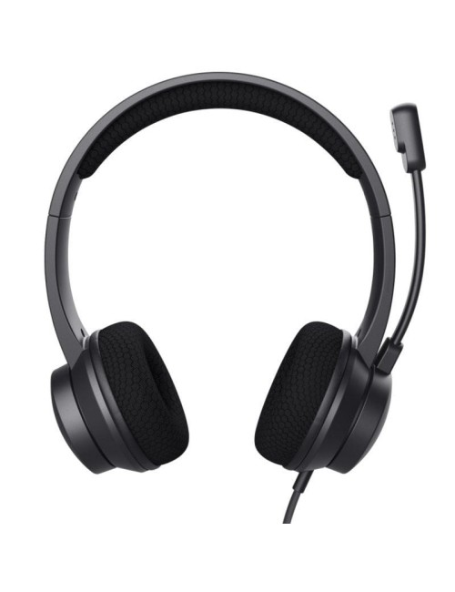 Auriculares Trust Ayda/ con Micrófono/ USB/ Negros