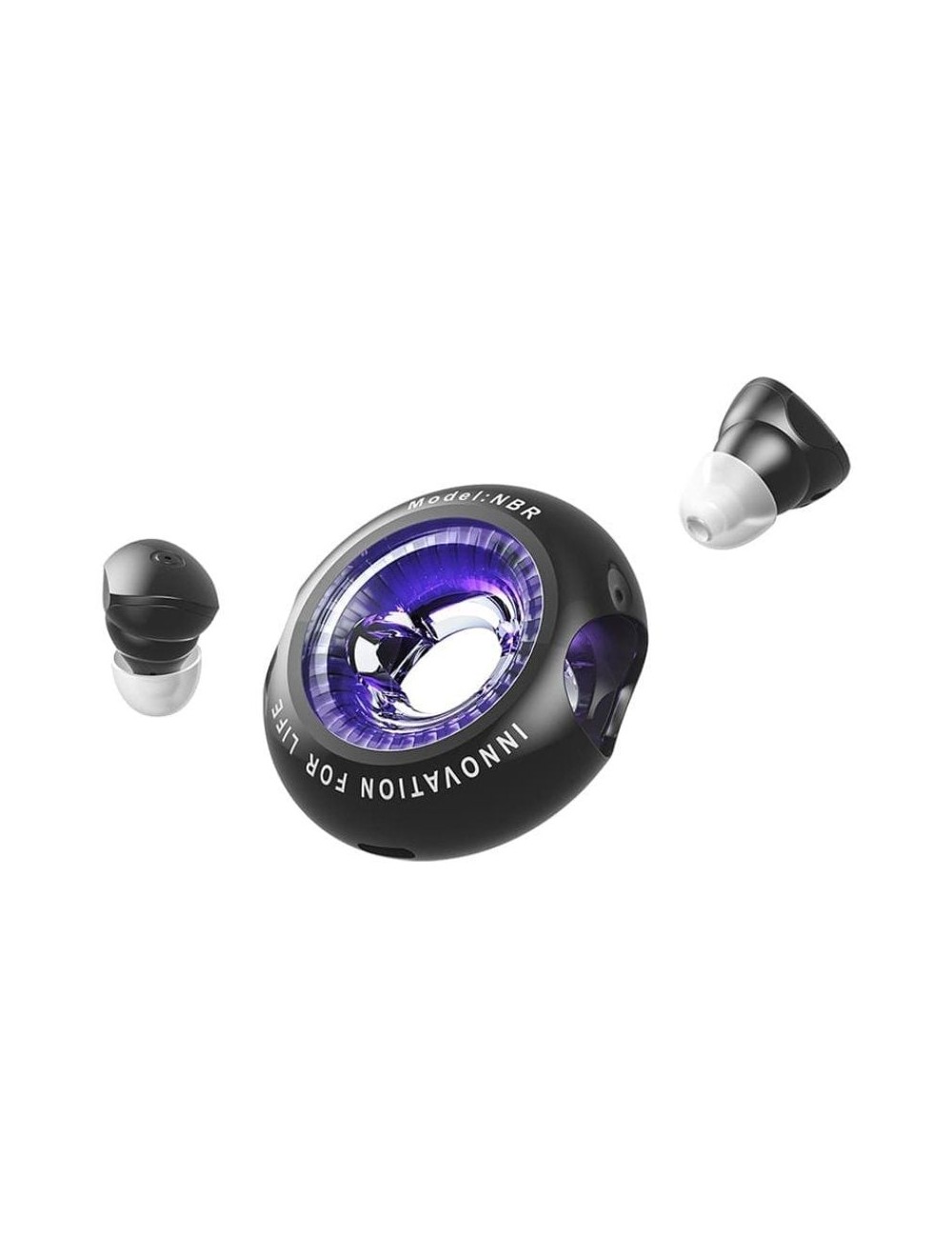 Auriculares Bluetooth Vention NBRB0 con estuche de carga/ Autonomía 6h/ Negros
