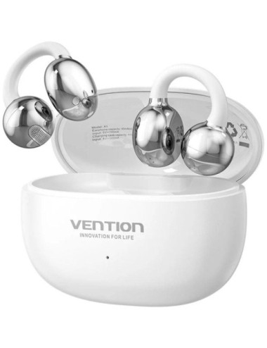 Auriculares Bluetooth Vention Echo Clip A11 Pro con estuche de carga/ Autonomía 6h/ Blancos