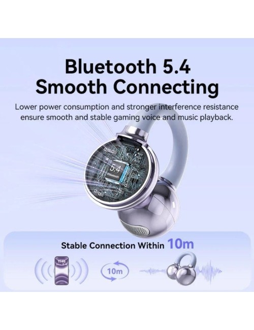 Auriculares Bluetooth Vention Echo Clip A11 Pro con estuche de carga/ Autonomía 6h/ Blancos
