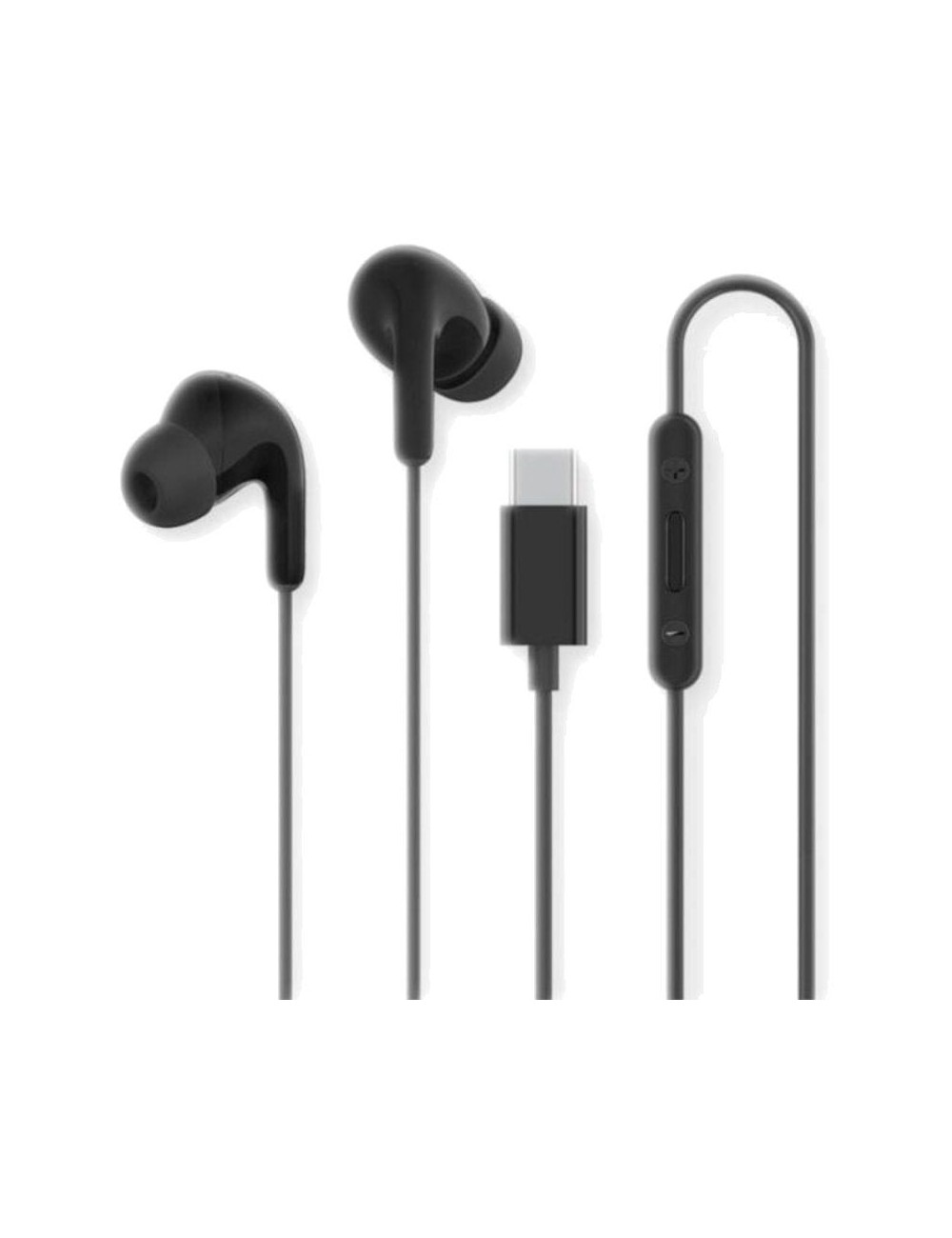Auriculares Intrauditivos Xiaomi Earphones Tipo-C/ con Micrófono/ USB Tipo-C/ Negros