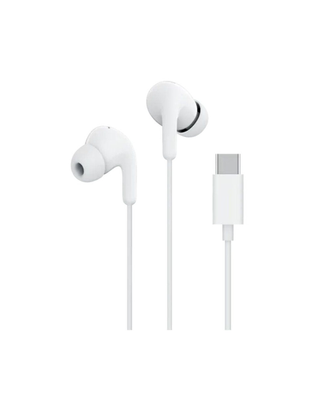 Auriculares Intrauditivos Xiaomi Earphones Tipo-C/ con Micrófono/ USB Tipo-C/ Blancos