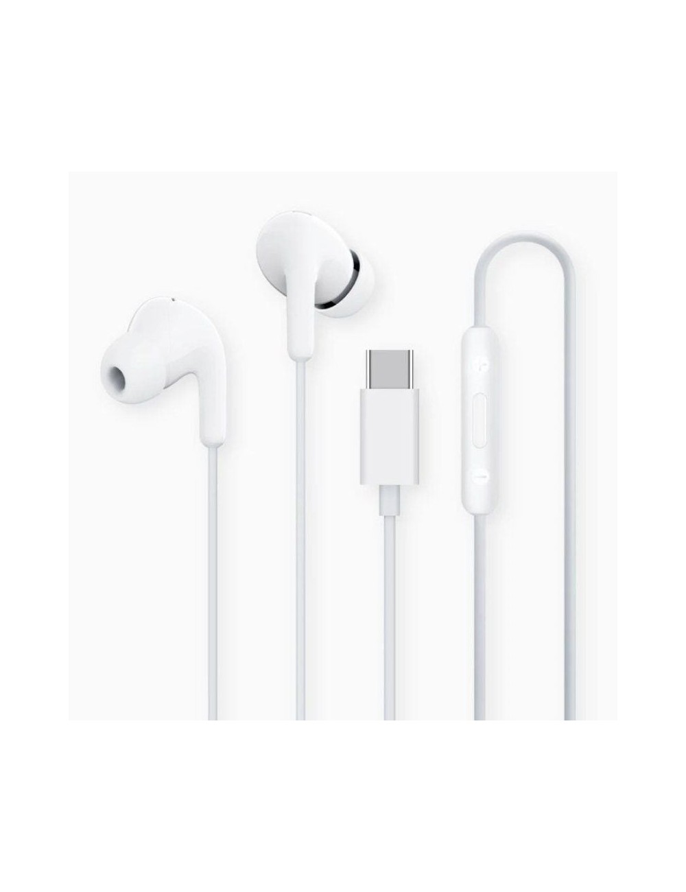 Auriculares Intrauditivos Xiaomi Earphones Tipo-C/ con Micrófono/ USB Tipo-C/ Blancos