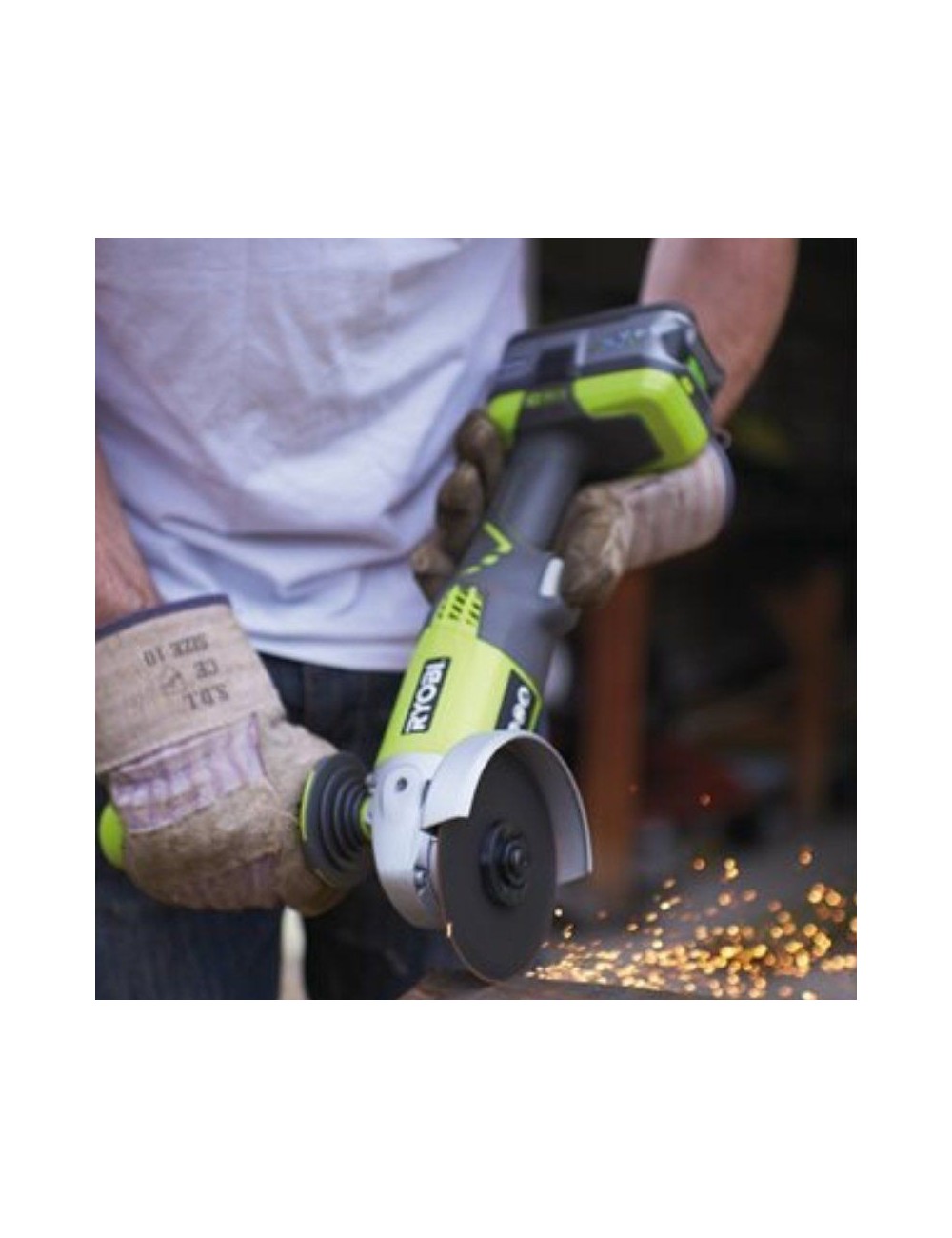 Amoladora Sin Cable Ryobi ONE+ R18AG-140S/ 1 Batería 18V 4.0 Ah/ Cargador 2.0 A/ Bolsa de Transporte