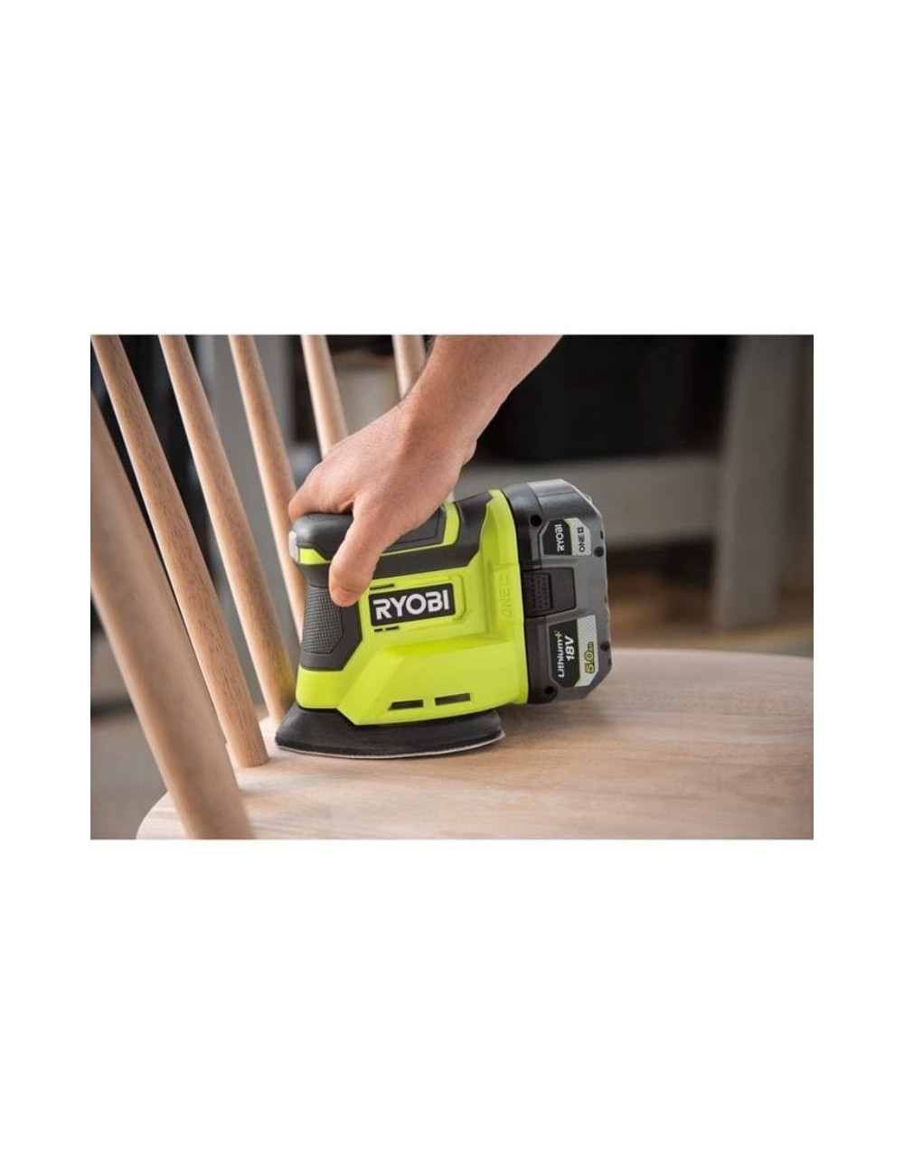 Lijadora Triangular Ryobi ONE+ 18V RPS18-0/ Incluye 6 Lijas/ Sin Batería ni Cargador