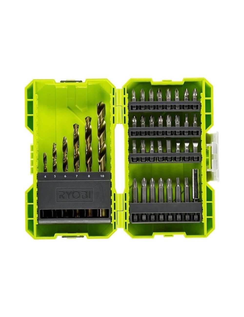 Estuche de 38 Puntas para Perforación y Atornillar Ryobi RAK38SDD