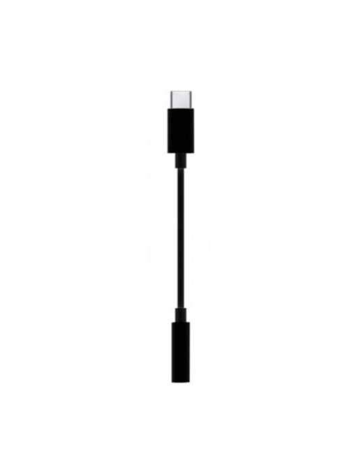 ADAPTADOR USB TIPO-C A AUDIO JACK 3.5MM FEMELLA-15CM NEGRE