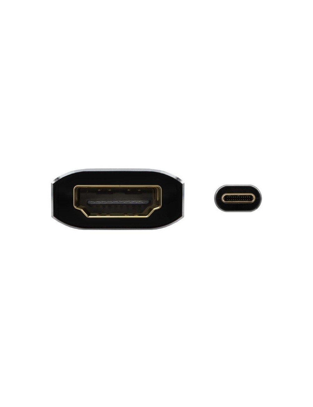 Conversor HDMI 4K 60Hz Aisens A109-0683/ HDMI Hembra - USB Tipo-C Macho/ 15cm/ Gris
