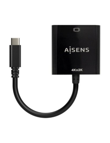 Conversor HDMI 4K 30Hz Aisens A109-0684/ HDMI Hembra - USB Tipo-C Macho/ 15cm/ Negro