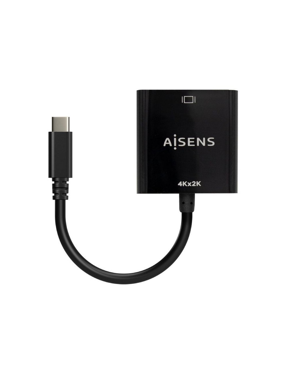 Conversor HDMI 4K 30Hz Aisens A109-0684/ HDMI Hembra - USB Tipo-C Macho/ 15cm/ Negro