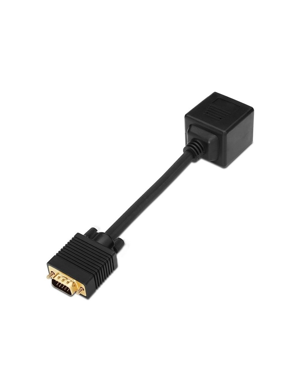 Duplicador SVGA Aisens A113-0080/ VGA Macho - 2x VGA Hembra